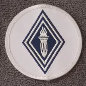 Ecusson CRS Blanc
