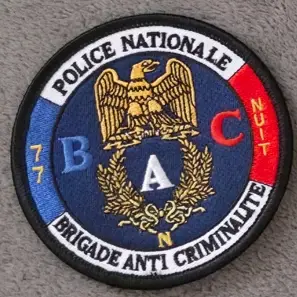 Ecusson Police Nationale - BAC 77 Nuit