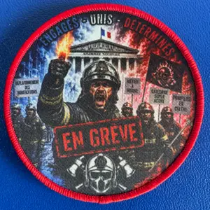 Ecusson Sapeur Pompier En Grève